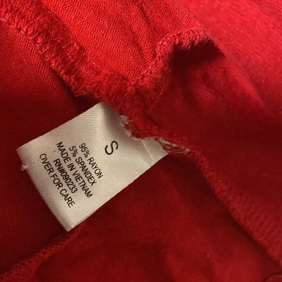 PacSun Me to We Red Peplum Summer Tank Top Size Small EUC - Picture 6 of 7